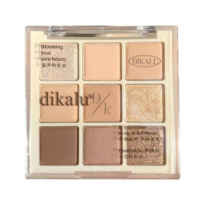 GHFCZOO Blooming Your Own Beauty Eyeshadow Palette, 9 Shades, Glitter and Matte Finishes (17#)