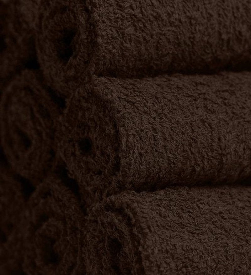 Softolle 100% Cotton Ring Spun Wash Cloths – Bulk Pack of Washcloths – 12x12 Inches – Wash Cloth for Face, Highly Absorbent, Soft and Face Towels (Dark Brown, 60 Pack)