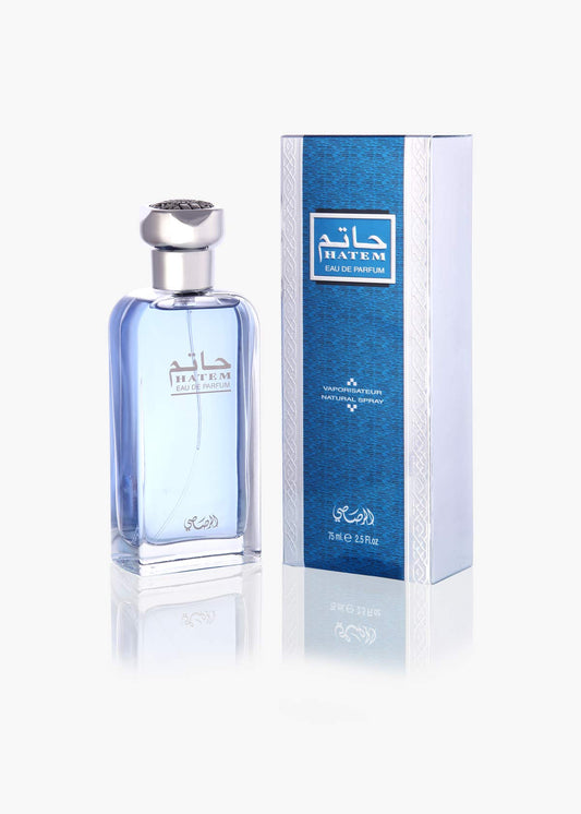RASASI Hatem EDP Men & Women - 75ML (2.5 oz) | Oriental Alchemy | Floriental Woody Bouquet, Meanders Spicy, Woody, Musky & Rose Notes| Intoxicating Allure