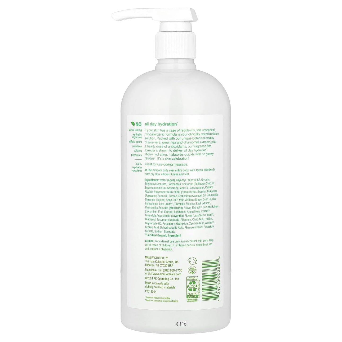Alba Botanica Very Emollient Body Lotion Unscented - 32 fl oz