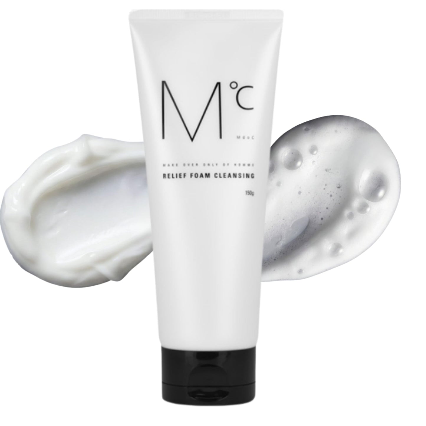 Mdoc Men's Relief Foam Cleanser, Korean Facial Cleanser for Men with Green Tea, Chamomile & Aloe Vera, Rich Foaming Face Wash, Daily Gentle Facial Cleanser, Made in Korea, 150 mL