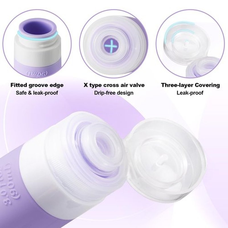 YhuiCxir 16 Pack Travel Bottles for Toiletries, 3Oz TSA-Approved Leakproof Travel Containers, Silicone Refillable Travel Essentials & Accessories for Shampoo, Conditioner and Lotion