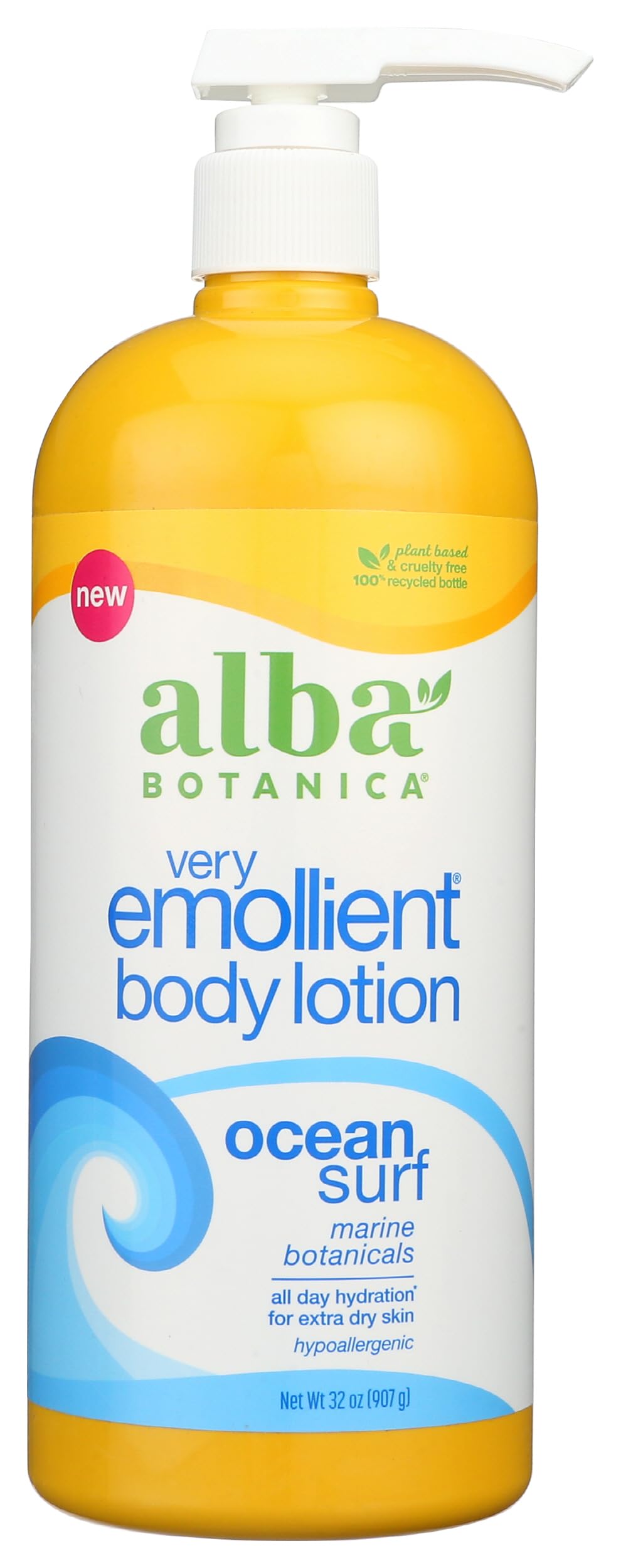 Alba Botanica Very Emollient Body Lotion, Ocean Surf, 32 Oz