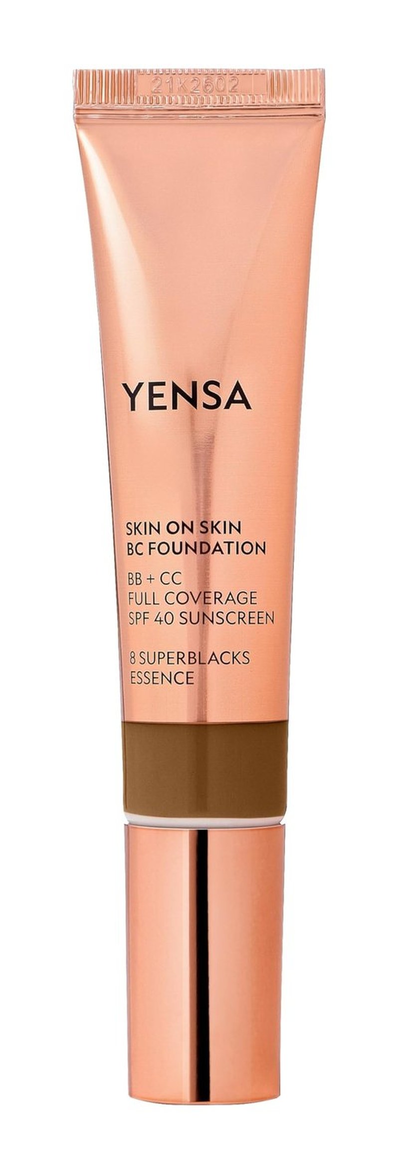 YENSA BC Foundation - Full Coverage, Skin Superfood, Hydrating Serum & SPF 40 Sunscreen (Deep Cool) 1 fl oz
