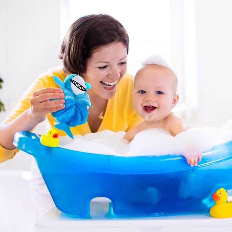 2 Pcs Bath Loofahs Kids Toddler Cute Cartoon Bath Sponges Loofah Bath Pouf Body Scrubber Mesh Loofah Sponges for Children Shower Washing Exfoliating (Animal)