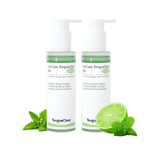 Tongueclear Tongue Cleaner Gel | Fresh Mint Tongue Cleaning Paste | Bad Breath and Halitosis | Mouth Odor Eliminator | Use with Tongue Brushes & Scrapers (2 Pack)…