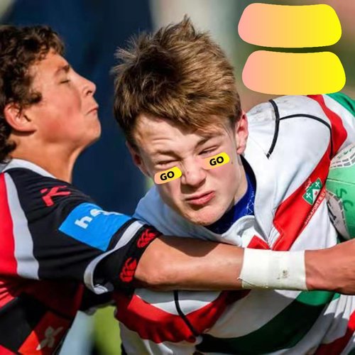 Sports Under Eye Black Strips Stickers 120 pcs Gradient Color Change Eye Strips Baseball Football Softball Lacrosse Fans Eye Black Stickers for Themed Party Game Day Supplies (Yellow)