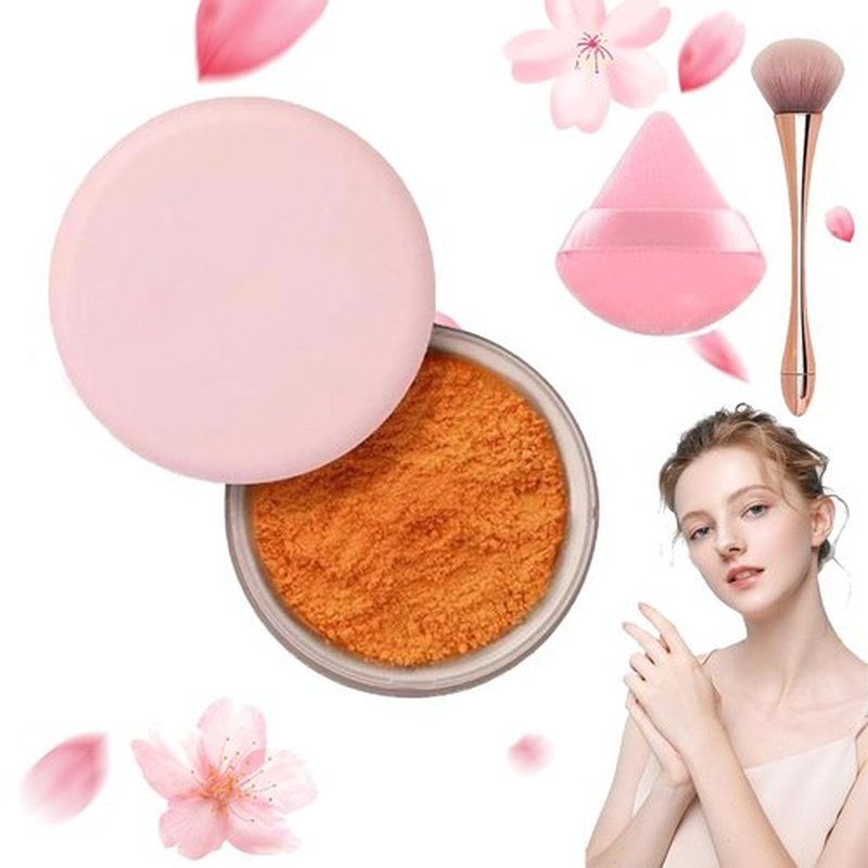 Luminance Milano Pink Powder, Beauty Blurring Setting Powder, Allaur Beauty Pink Setting Powder, Allaur Beauty Blurring Powder Pink for All Skin Tones(07#)