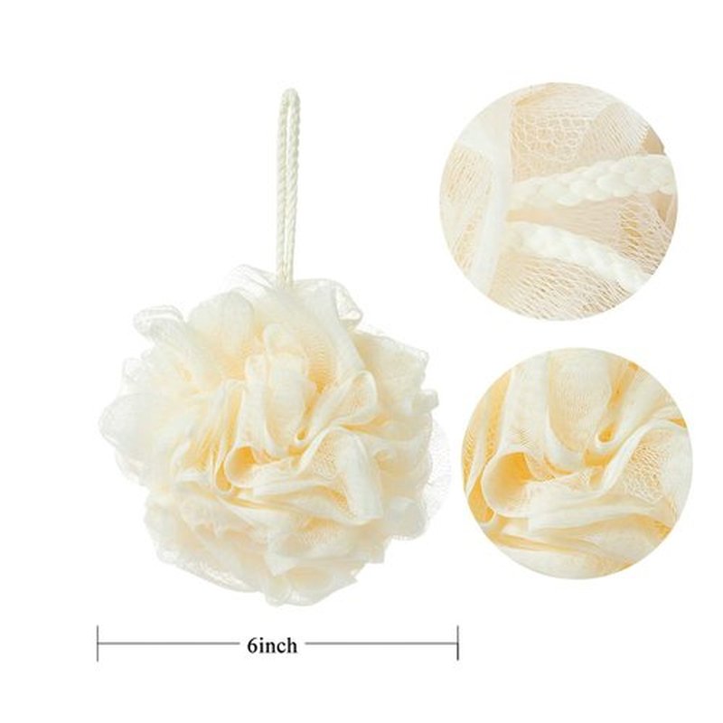 KAKOOI Bath Sponges, Shower Loofah for Body Exfoliation(1 pcs, Linen)