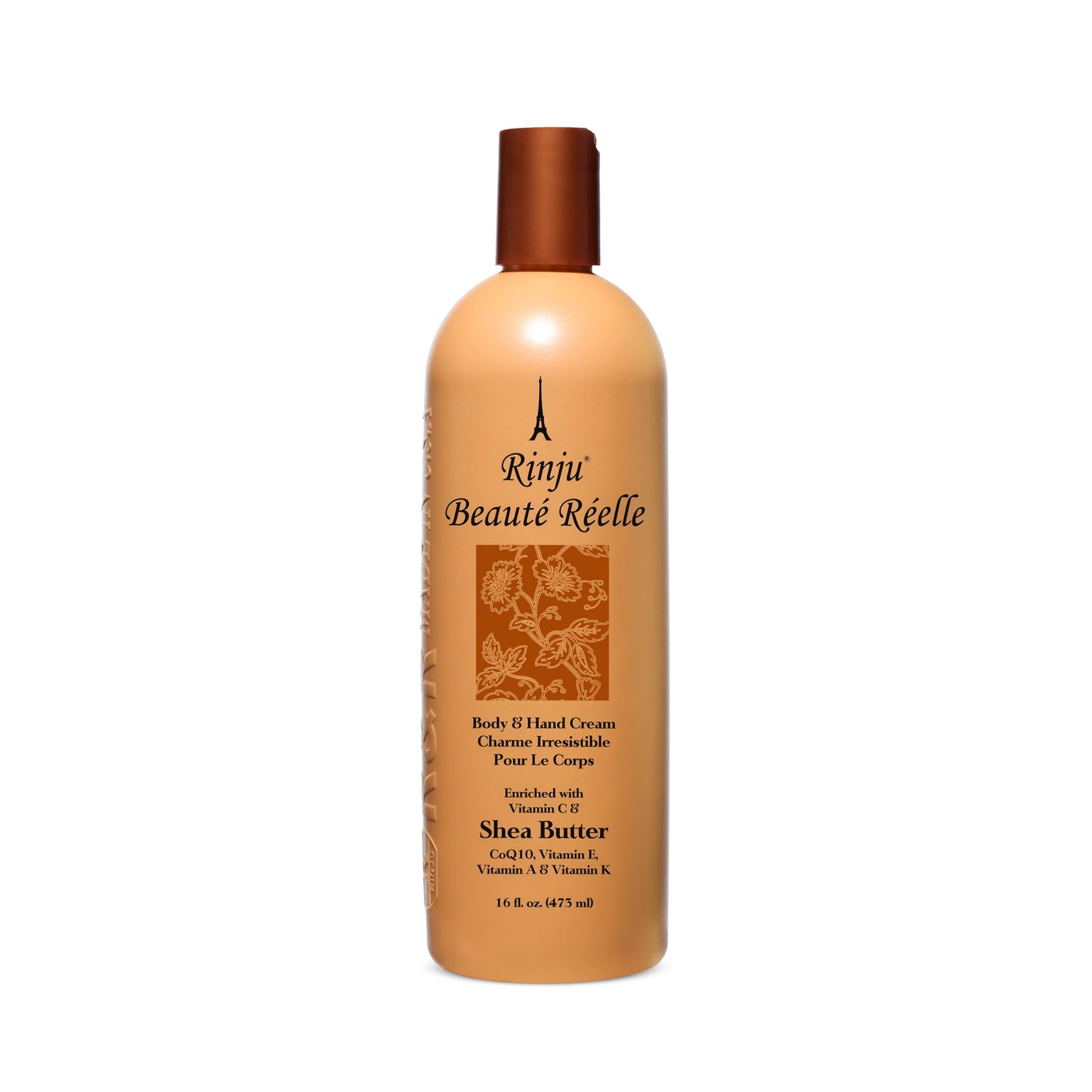 Rinju Body & Hand Lotion - Pack of 3 Non-Greasy Lotion for Women & Men - 16oz - Rubee Cacao Butter Lotion for Extremely Dry Skin - Vitamin E Moisturizer, Shea Butter - Soothes & Softens Skin