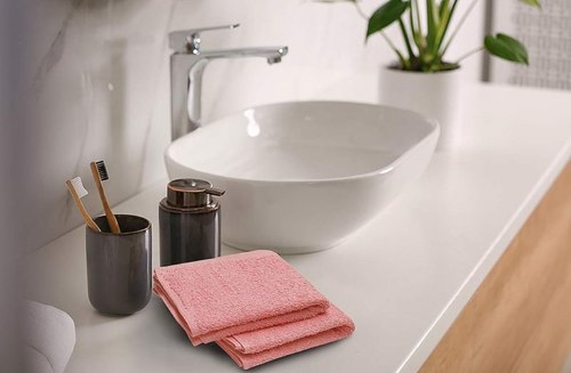 Softolle 100% Cotton Ring Spun Wash Cloths – Bulk Pack of Washcloths – 12x12 Inches – Wash Cloth for Face, Highly Absorbent, Soft and Face Towels (Pink, 24 Pack)