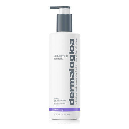 Dermalogica Ultracalming Cleanser, Gentle Face Wash for Sensitive Skin - Calms and Cools Redness and Discomfort, PH Balanced, Non- Foaming, Gel Cream Type, 16.9 Fl Oz