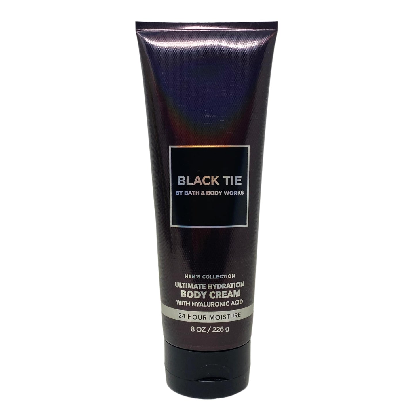 Bath & Body Works Men's Collection Black Tie 2 Pack Body Cream Bundle With a Clay Baby Bar Soap - Full Size