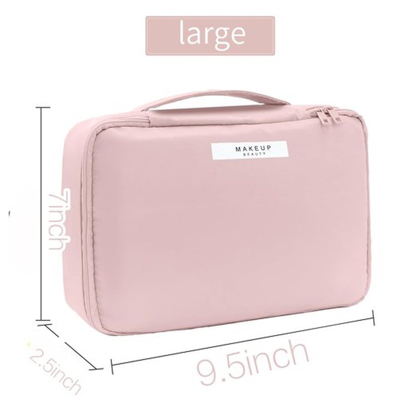 Travel Makeup Bag Cosmetic Bag Makeup Bag Toiletry bag for women and men(Pink)