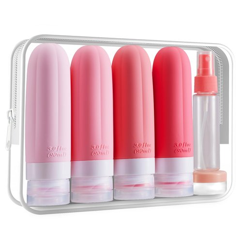 YhuiCxir 16 Pack Travel Bottles for Toiletries, 3Oz TSA-Approved Leakproof Travel Containers, Silicone Refillable Travel Essentials & Accessories for Shampoo, Conditioner and Lotion
