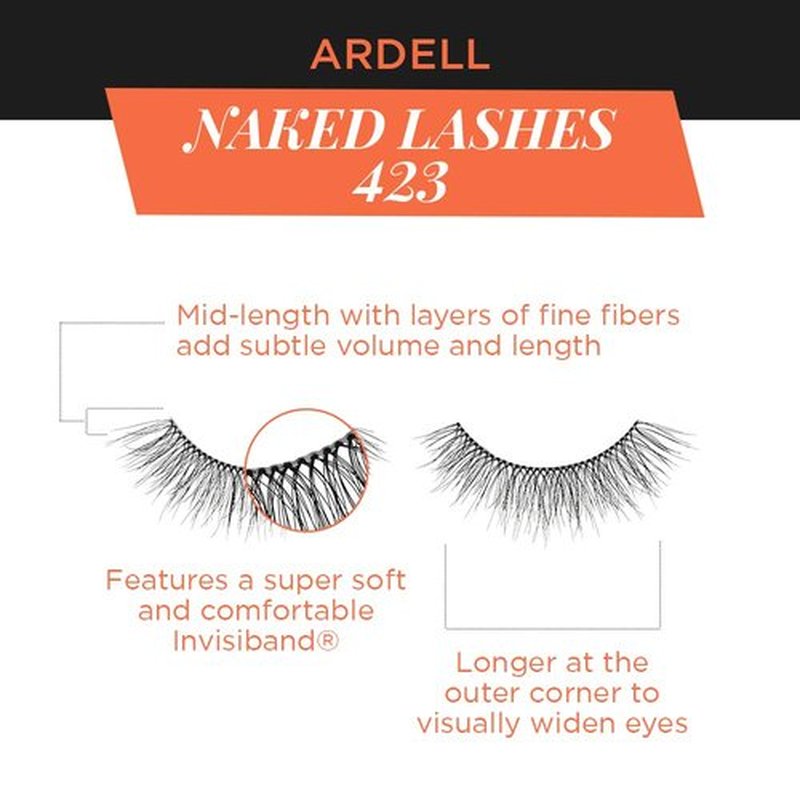 Ardell Naked Lashes 423, 4 Pairs, 1-Pack
