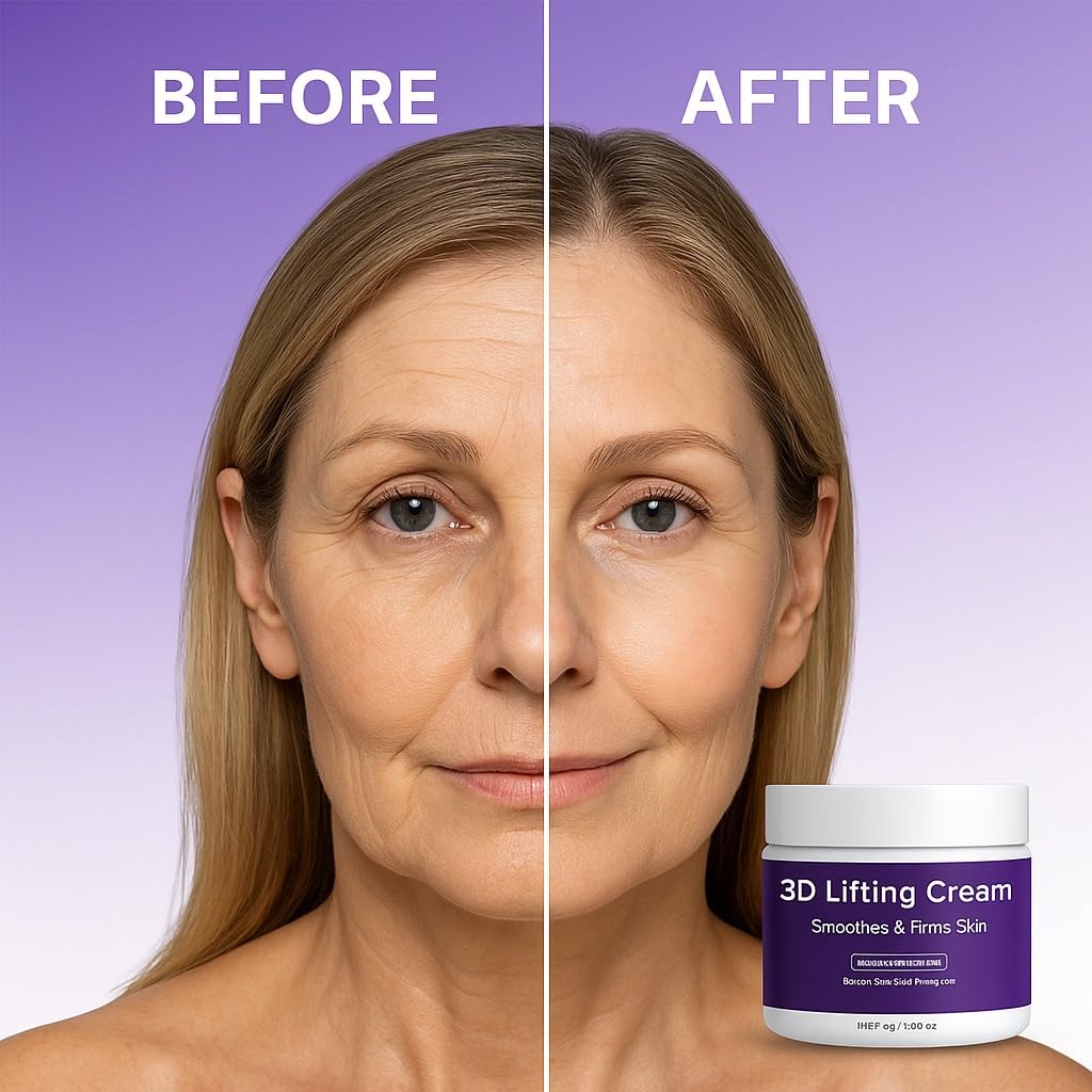 Euhrceudy 3D Lifting Cream - Anti-Aging Cream - Smoothes Skin, Firms Elasticity, Enhances Skin Density - For Facial and Neck Wrinkles 1.7 fl oz