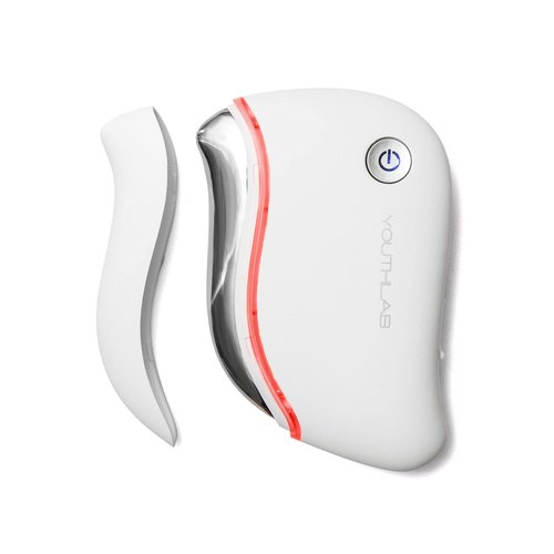 YouthLab ProSculpt Gua Sha, The Ultimate Skin ScrapingMassage Tool, Heat & Electric Vibration, Anti-Aging, EyeFace Puffiness, Wrinkles, FirmTighten, Tension Relief, Acupressure (White)