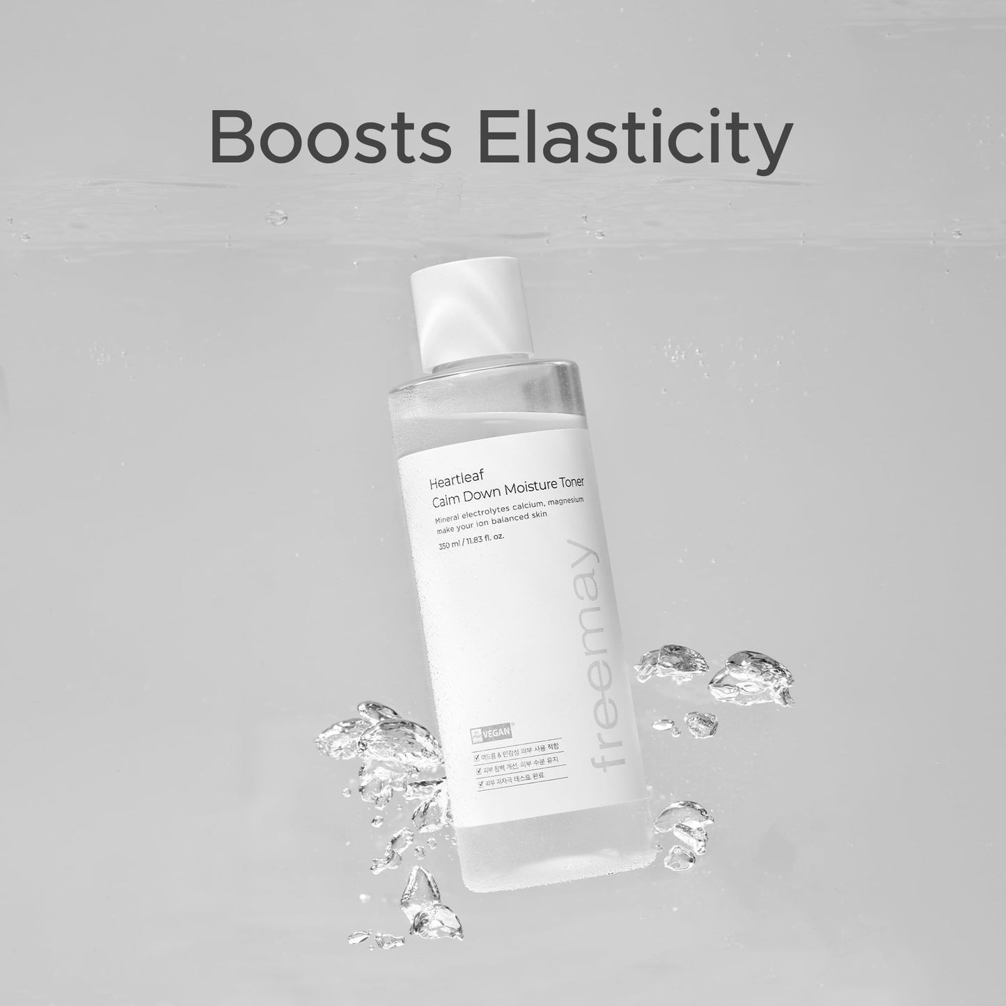Freemay Heartleaf Calm Down Moisture Toner for Sensitive Skin, Strengthens Skin Barrier, Moisturizing, Soothing, EVE Vegan Certified, 11.83 fl. oz