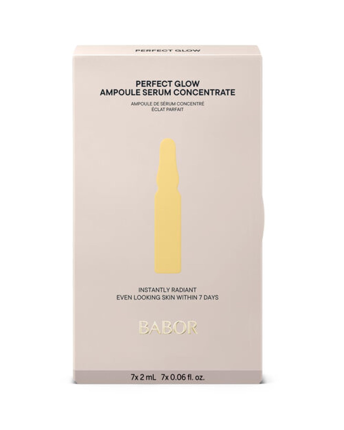 BABOR Perfect Glow Ampoule Serum, Radiance Face Serum, 7 x 2 ml