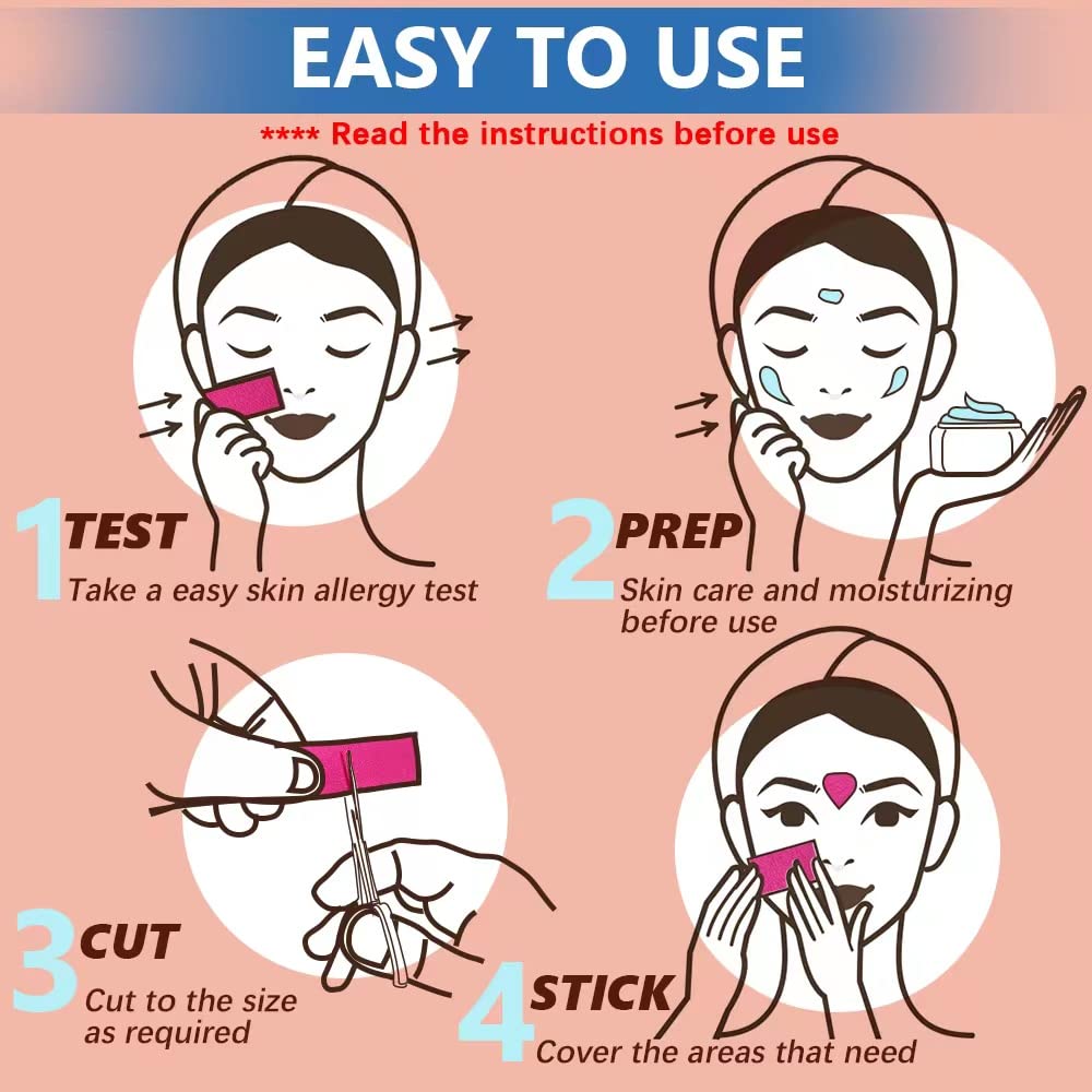 Sfuchin Face Tape for Wrinkles - Face Wrinkle Tape - Facial Smoothing Patches - V Face - Self Care Products - Forehead Wrinkle Patches Reusable - Chest Wrinkles - Neck Patches - 2.5CM*1000CM