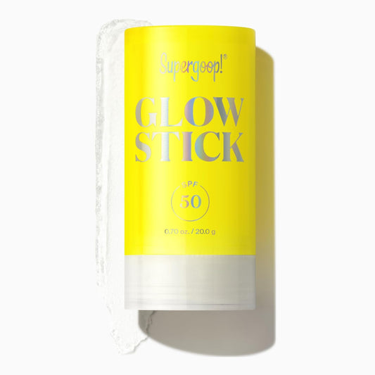 Supergoop! Glow Stick SPF 50 PA++++ | Hydrating Dry Oil Sunscreen Stick for Face & Body - Brightens Skin, Travel-Friendly
