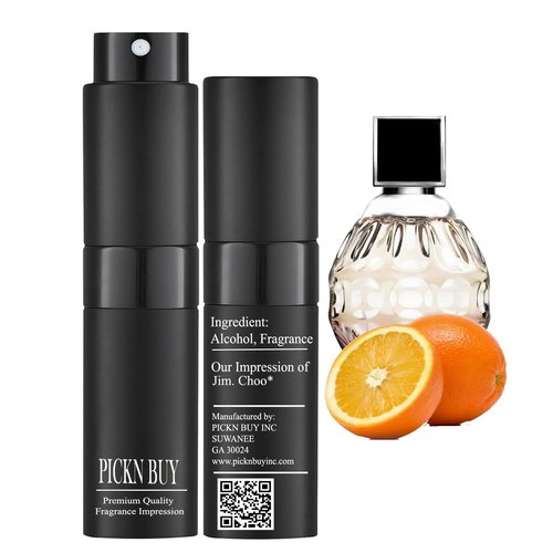PICKN BUY Luxury Perfume for Women 0.34 Fl oz, Scent Compatible to Choo Perfume, Made in USA, Long-Lasting Spray Comes in Refilable Bottle