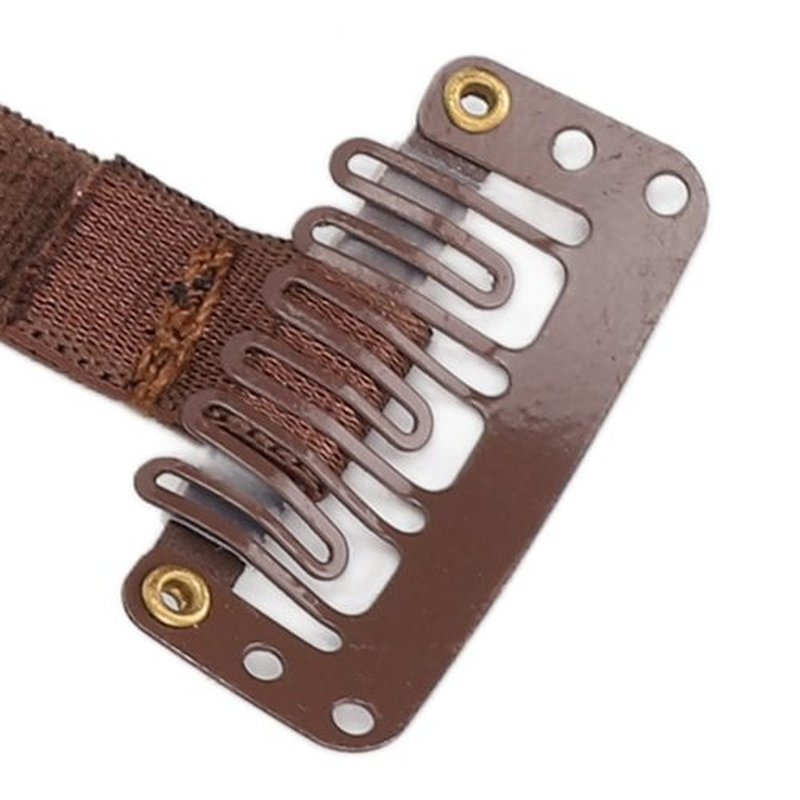 4pcs Facelift Bands with Clips, Elastic Facial Belt Eye Wrinkle Removal Belt, Facelift Patch Straps for Hair (Brown)