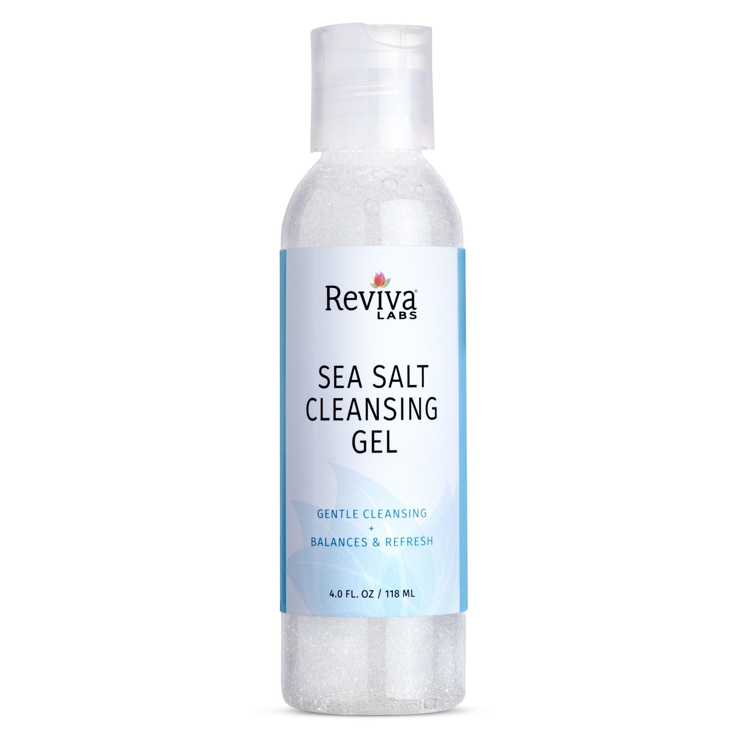 Reviva Labs Sea Salt Face Wash 4 fl oz – Gentle Facial Cleanser with Mineral-Rich Sea Salt for Balanced, Hydrated, & Refreshed Skin – Cleansing Gel for All Skin Types, Including Sensitive Skin