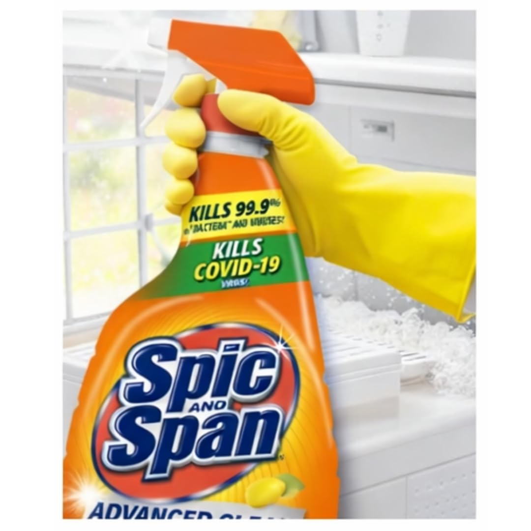 Spic & Span Advanced Clean Multi-Purpose Cleaner Spray, Fresh Citrus Scent, 32 fl oz (Pack of 2)