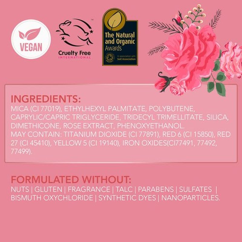 Rachel Couture Matte Lipstick with High Impact Color | Vegan & Cruelty Free | Infused with Rose Extract - 0.12 Oz - Rose