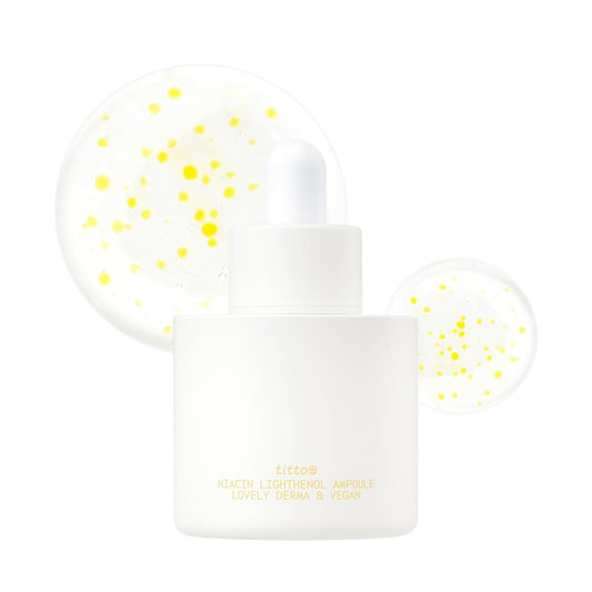 Niacin Lighthenol Ampoule - Korean Face Serum with Niacinamide & Alpha Arbutin for Brightening | 1.01 fl. oz / 30 ml