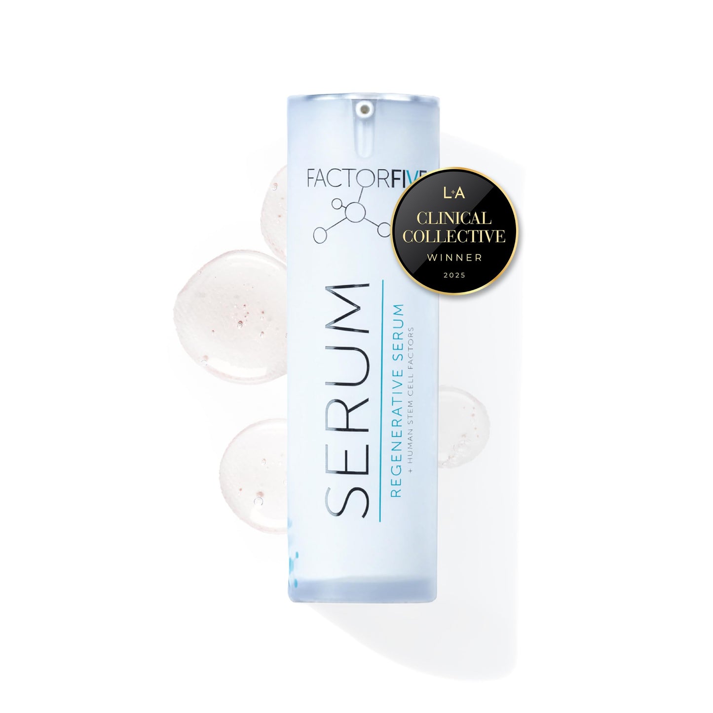 FACTORFIVE Regenerative Serum with Stem Cell Growth Factors, HGF for Skin Tightening and Smoothing, Wrinkle and Pore Reduction, and Rejuvenation - 1 fl oz/30ml