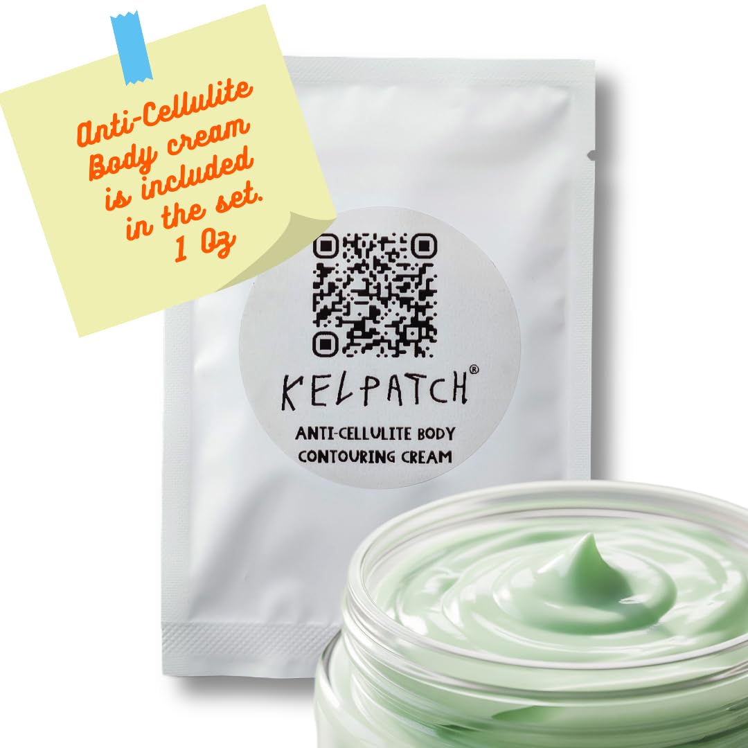 Kelpatch Dried Seaweed Leaves for Body Wraps, Cellulite Reduction, Skin Tightening & Toning, Relaxation & Stress Relief – Ideal for Spa & Home Use. Includes Bonus Kelp Body Cream. Made in USA