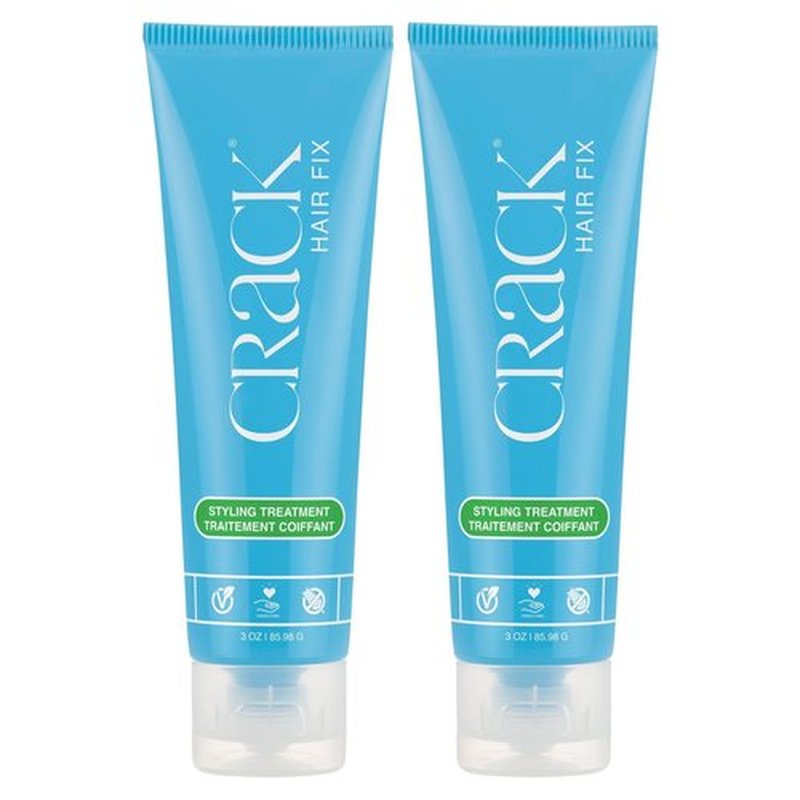 Crack HAIR FIX Styling Creme - Multi-Tasking, Anti-Frizz, Leave-In Styling Aid With Protection