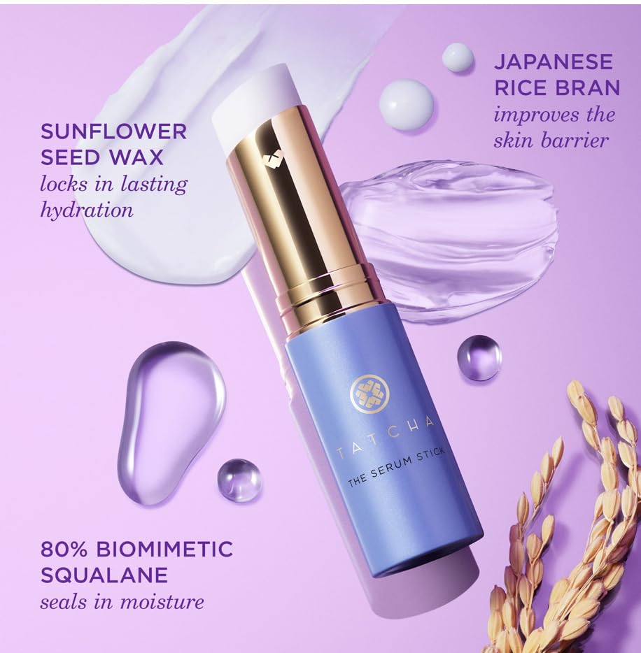 TATCHA Serum Stick & Rice Wash Duo | Hydrating Balm & Gentle Cleanser