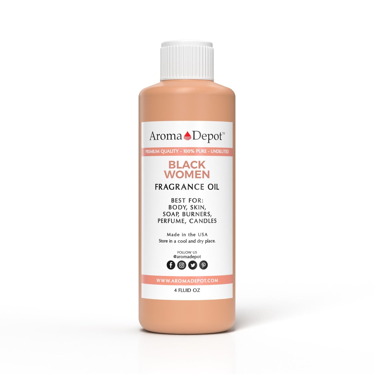 Black Women 4 oz. Fragrance Oil I Perfume I Skin Oil I Scented Oil I Add Aroma to your DIY Projects such as Candles, Bath Bombs, Body Butters, Creams and lotions. Few Drops in The Diffuser and burners
