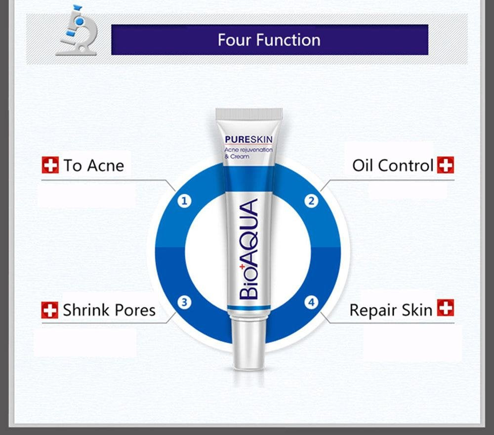 BIOAQUA Acne Scar Blemish Gel Spot Removal Oil Control Face Cream