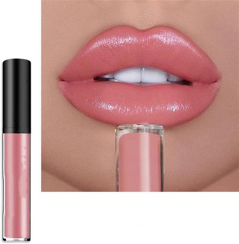 JUDUNA Upgrade 12 Color Cream Lip Gloss, Long-Lasting Moisturizing Velvet Lip Lipstick, Non-Stick to Cup, Non-Fading, Waterproof, Hydrating Lip Tint Natural Jelly Lipstick (04#, 6 ML)