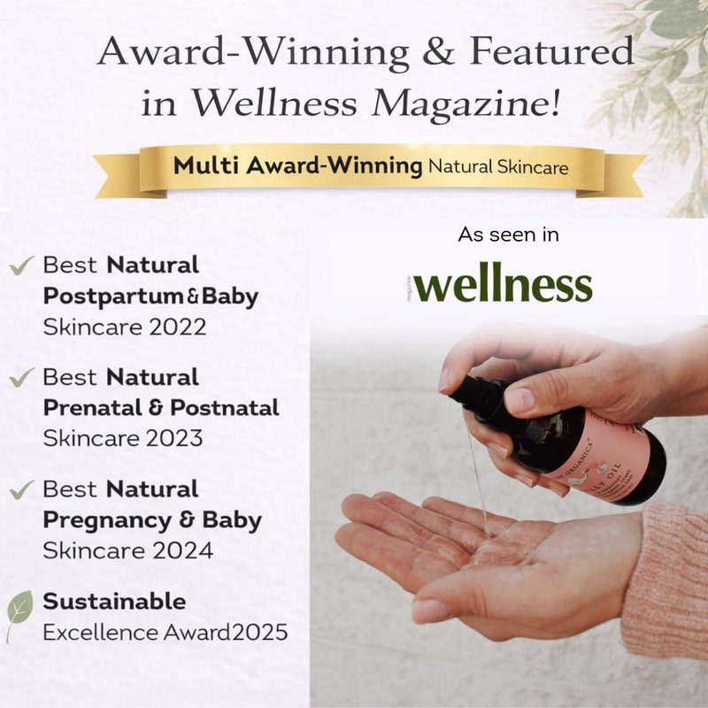 Belly Bundle by Irene Organics - Organic Belly Butter and Oil for Pregnancy Stretch Mark Prevention and Treatment - Award Winning Skincare For Pregnancy and Postpartum - Mother's Day Gift Set (Large)