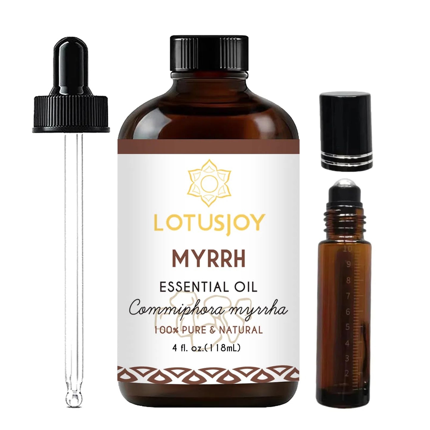LOTUSJOY Myrrh Essential Oil, for Skin, Hair- 4 Oz