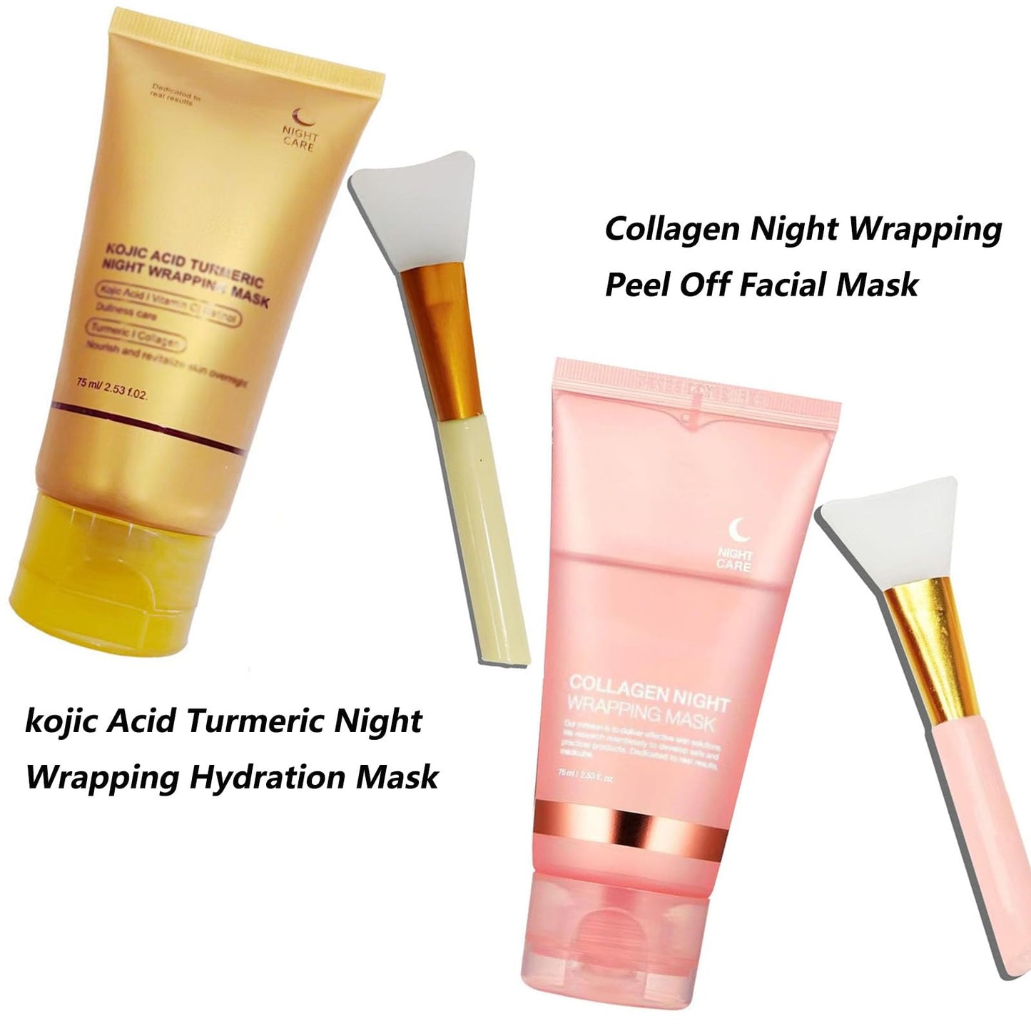 Collagen Face Mask Hydrating Mask Collagen Night Wrapping Peel Off Facial Mask Pack ,Brightening Firmer Appearance Elasticity And Hydration Care, Reduces Sagging And Dullness, Korean Skin Care