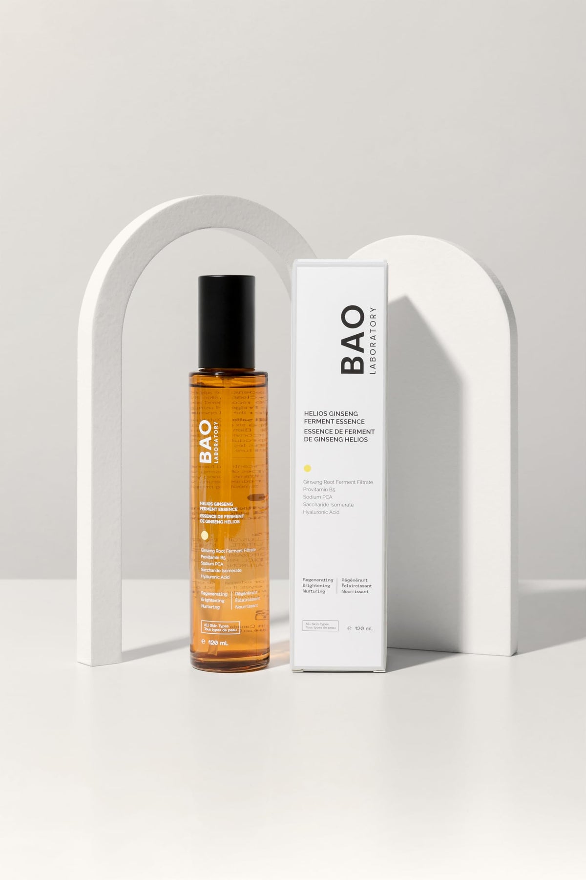 BAO Helios Ginseng Root Ferment Facial Essence | Provitamin B5 & Hyaluronic Acid | Anti-Redness Essence for Moisturizing, Regenerating and Brightening (120 ML)