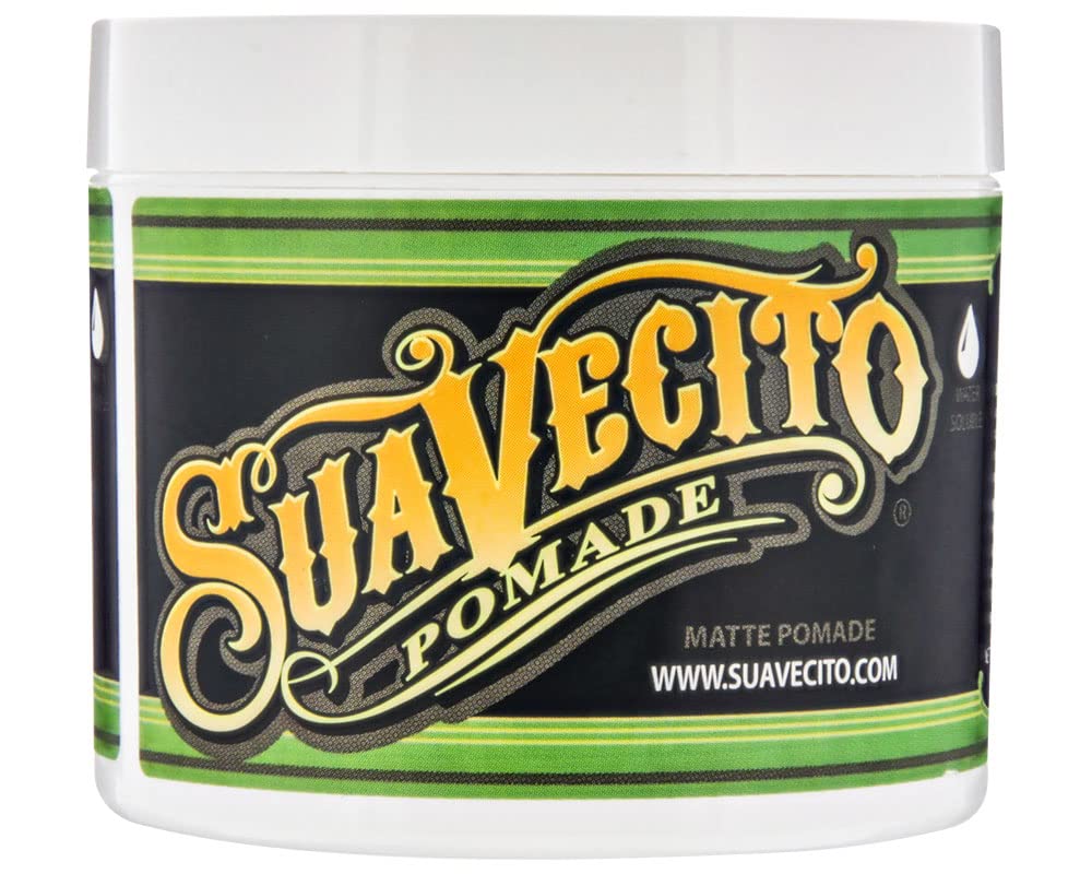 Suavecito Pomade Signature Scent Essentials Bundle: Matte Hair Styling Pomade, Aluminum Free Deodorant, Moisturizing Body Soap