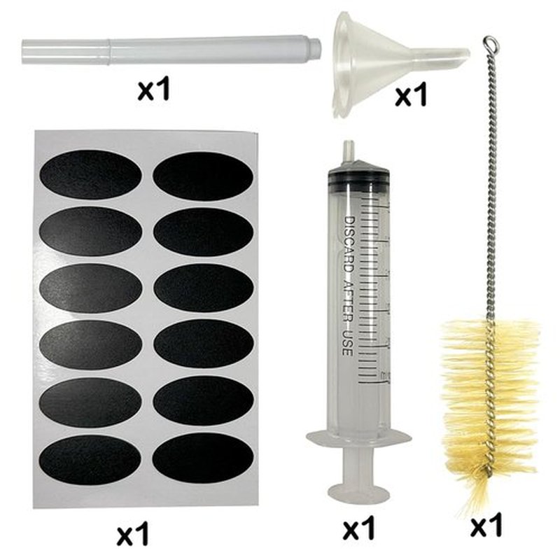 PIPIBA 6Pack 4oz (120ml) Round Drip Tip Glass Eye Droppers. Essential Oil Glass Bottle. For Lab Bottles (Blue)