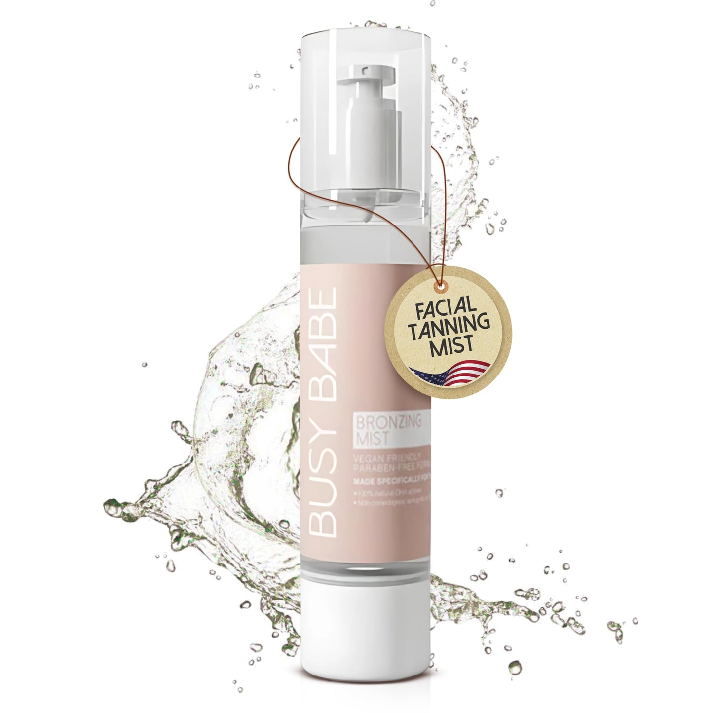 Bronzing Facial Tanning Mist - Face Tanner Spray For A Natural, Non-comedogenic Tan - Daily Self Tanning Mist With 100% Natural DHA Actives - Quick Tan Spray For Face - 3.38 Fl Oz
