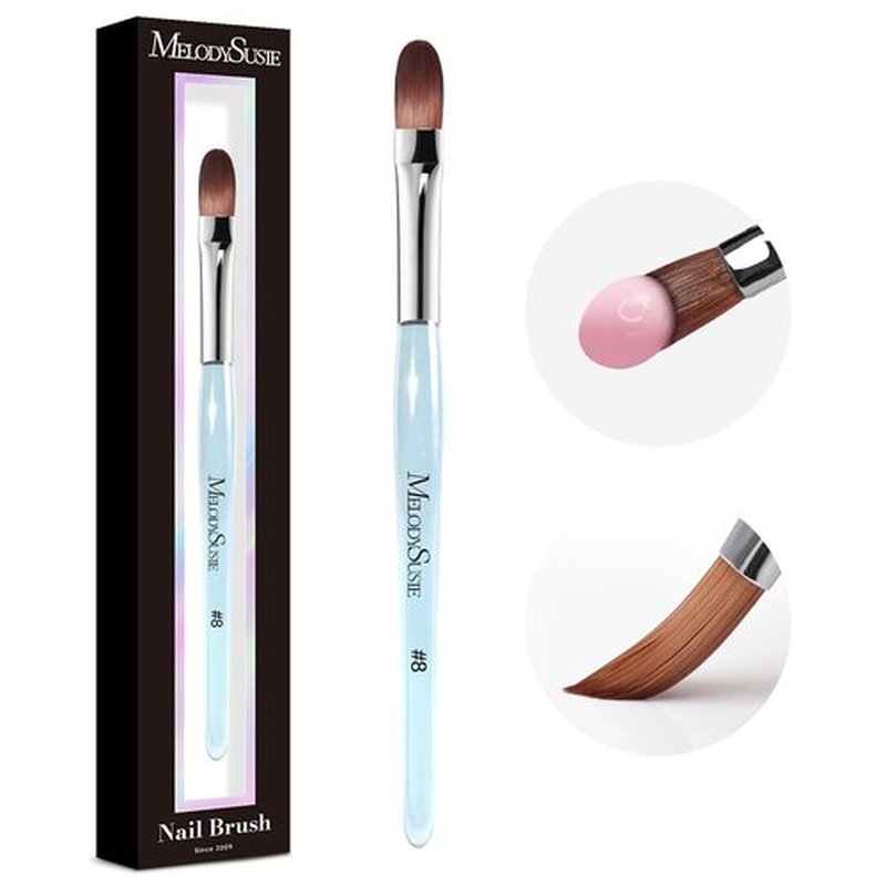MelodySusie Kolinsky Acrylic Nail Brush,80% Kolinsky Hair,Professional Nail Art Brush for Acrylic Application,Nail Extension, 3D Nail Carving