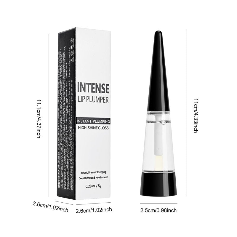 FREEORR Lip Plumper, Extreme Plumping Lip Fuller, Hydrating and Transparent Lips Balm, Volumizing formula, Youthful Fuller Gloss, Smoother Lips and High Glossy, Non-Sticky-03 Pink, 0.21 Fl Oz