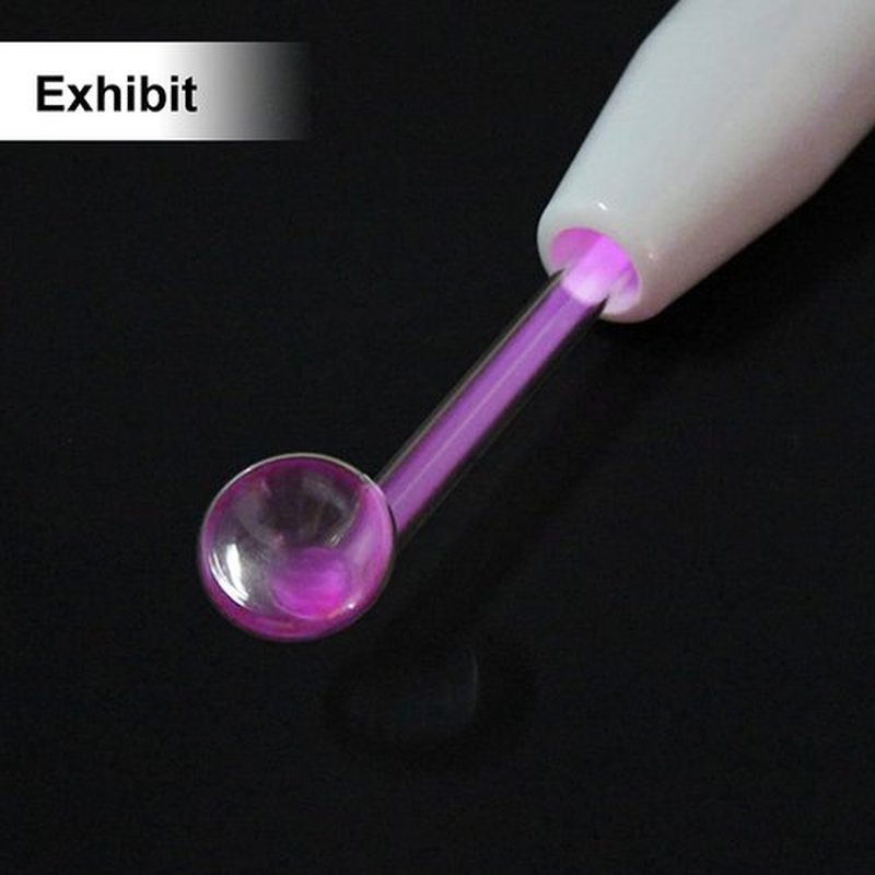 Spare Parts Mushroom for Handheld HIF Facial Hair Device Facial Care Orange Purple Blue Color Glass Tube Electrode Elitzia ETJX0066 (Purple)