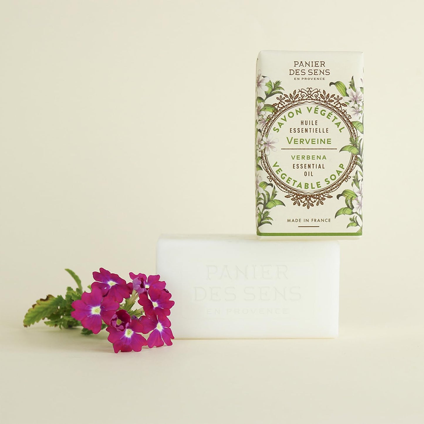 Panier des Sens Lemon Verbena Triple-Milled Soap Bar Duo, 2 x 5.3 oz